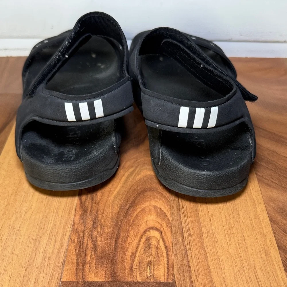 Adidas Kids Black Slide Sandals
